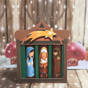 Arquivo de Corte Natal Presépio 3 Batons 