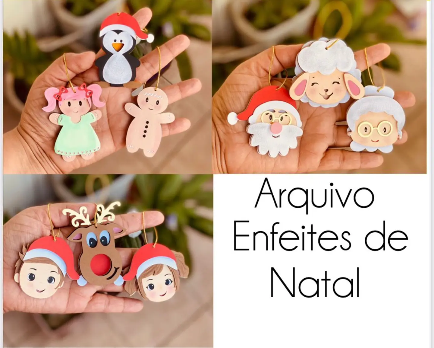 Arquivo Natal Pendentes de Árvore - EM CAMADAS 1