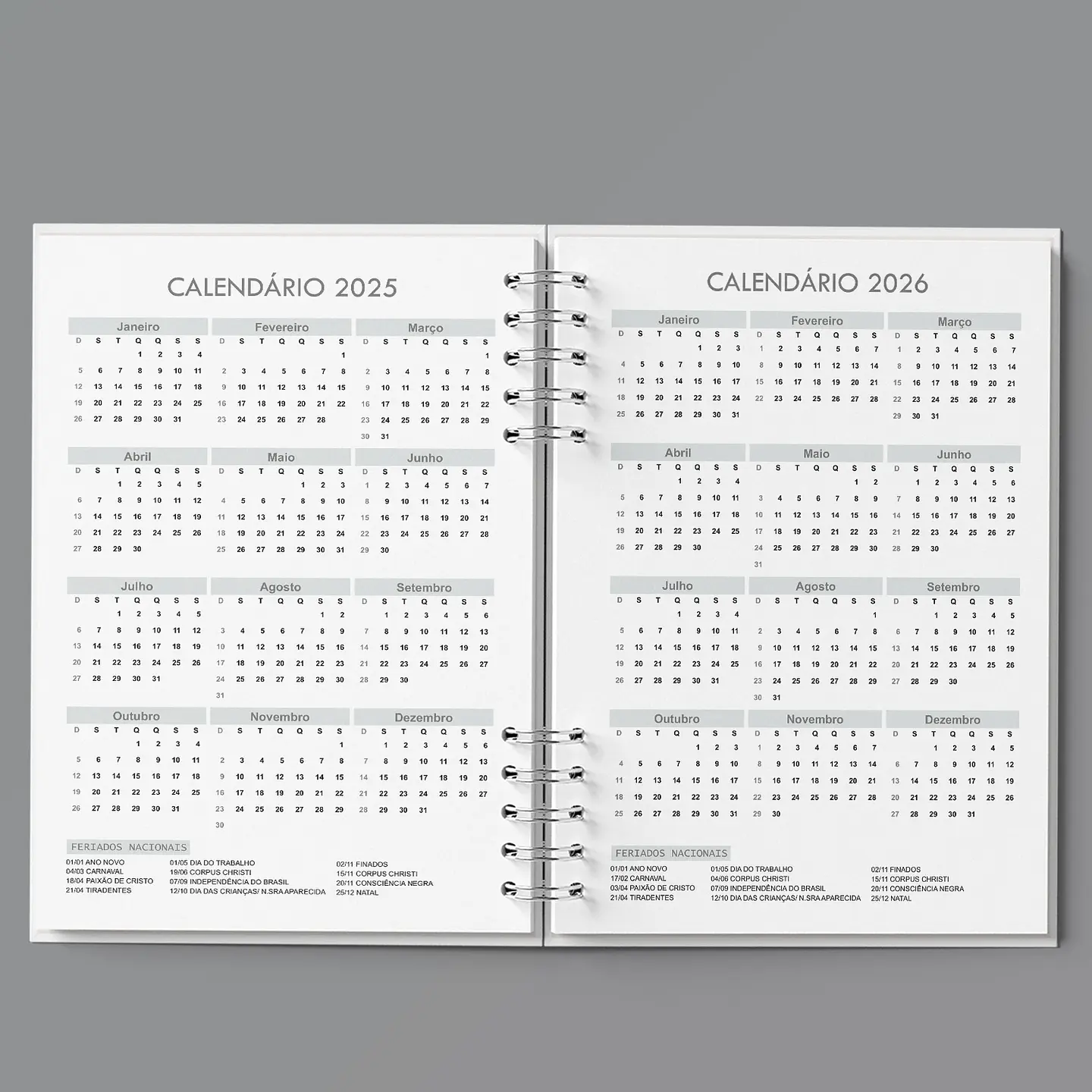 Arquivo Miolo Agenda Agendamento Semanal 2025 Neutro - Bicho Papel 2