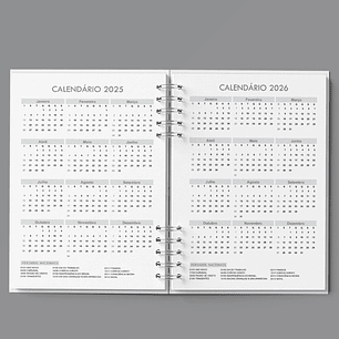Arquivo Miolo Agenda Agendamento Semanal 2025 Neutro - Bicho Papel
