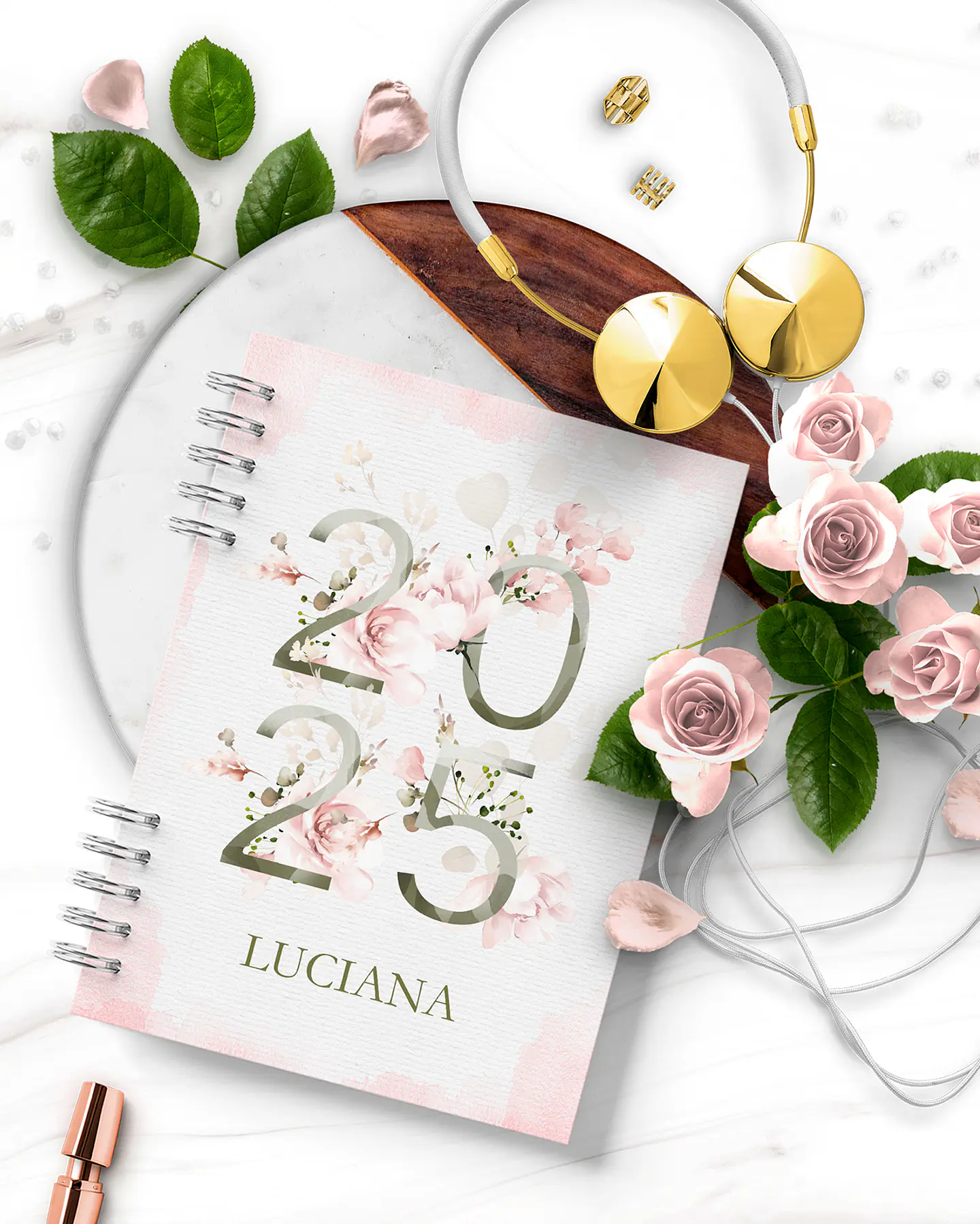 Arquivo Combo 4 Agendas Floral Rosa 2025 e Permanente – Bicho Papel 8