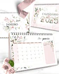 Arquivo Kit Calendários 2025 Coleção Floral Rosa - Bicho Papel - Thumbnail 2