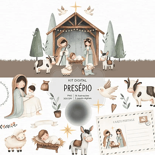 Kit digital Natal Presépio - Estudio 812