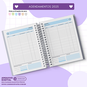 Arquivo Combo Agendamento 2025 - Luminous
