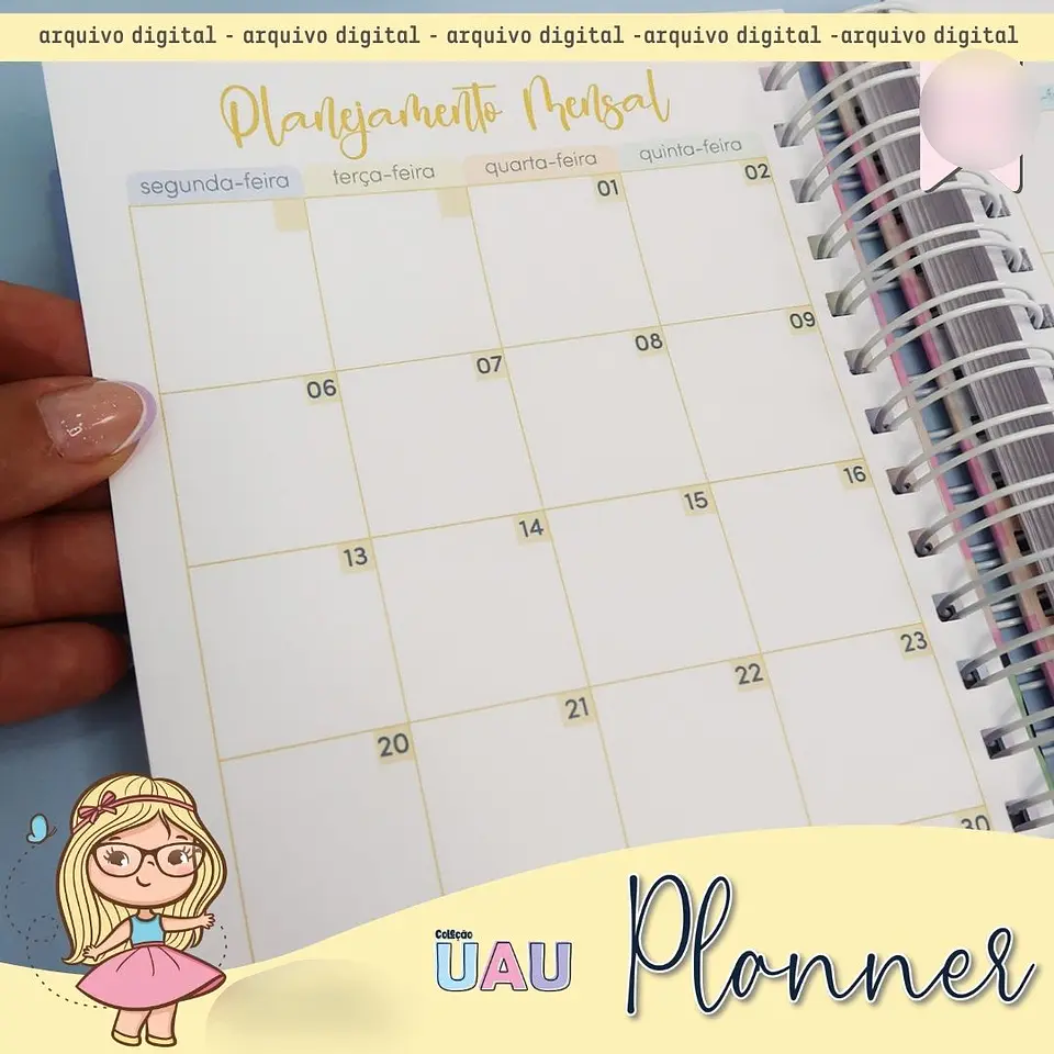 Arquivo Planners UAU 2025 - Mimos Personalizados 4