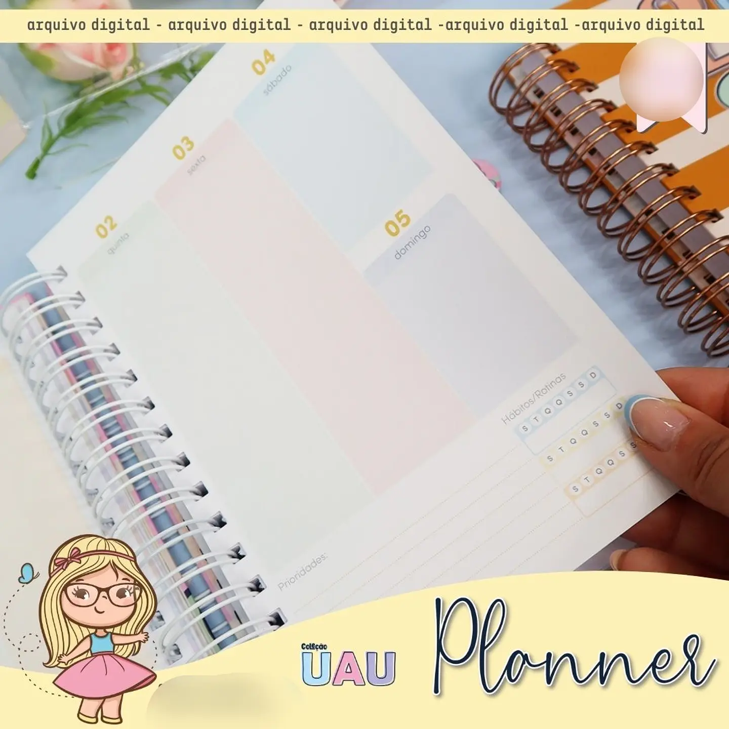 Arquivo Planners UAU 2025 - Mimos Personalizados 7
