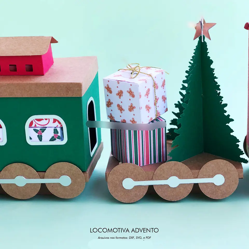 Arquivo Natal Molde Calendário do Advento Locomotiva - Danila Marques 5