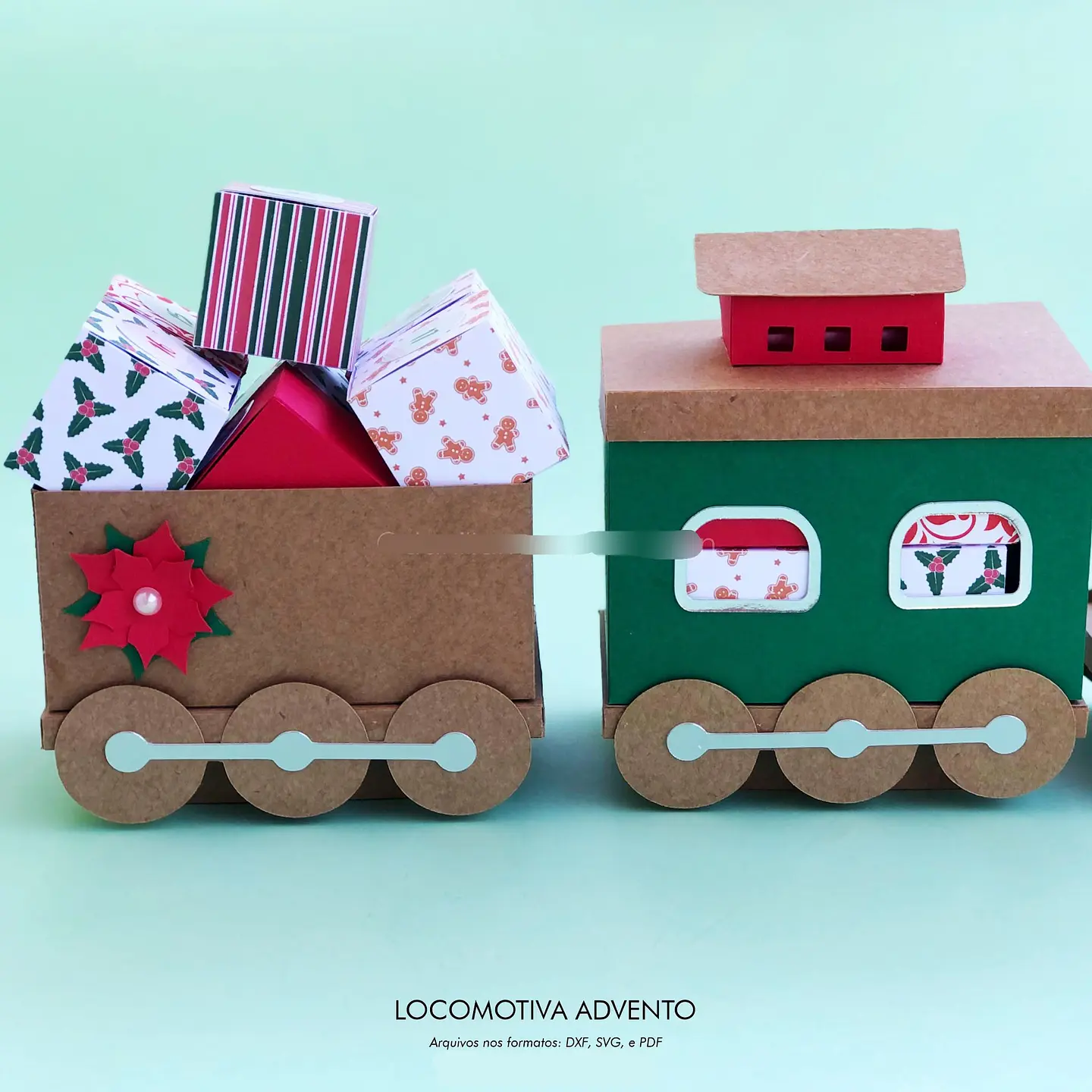 Arquivo Natal Molde Calendário do Advento Locomotiva - Danila Marques 6