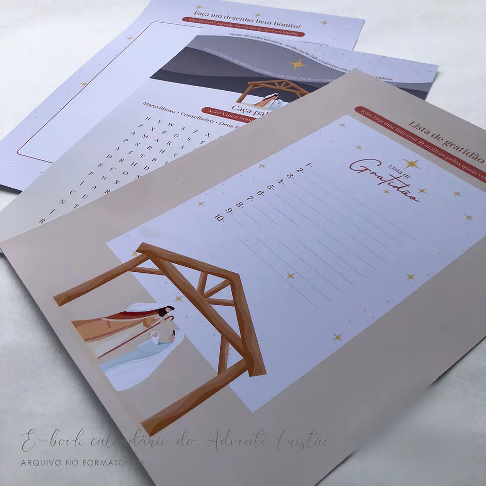 Arquivo Natal Cristão Calendário do Advento - Danila Marques 2