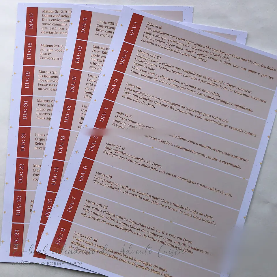 Arquivo Natal Cristão Calendário do Advento - Danila Marques 6