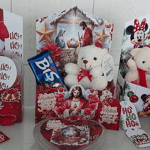 Arquivo Natal Caixa Envelope e Adersivo de Coração