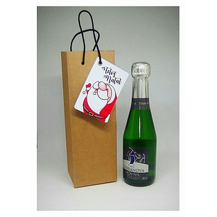 Arquivo de Corte Sacola para mini Espumante Vinho
