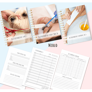 Arquivo Encadernação Agendamentos Depilação-Cilios-Pet