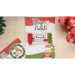 Arquivo de Corte Card Natal Pirulito e Balinha