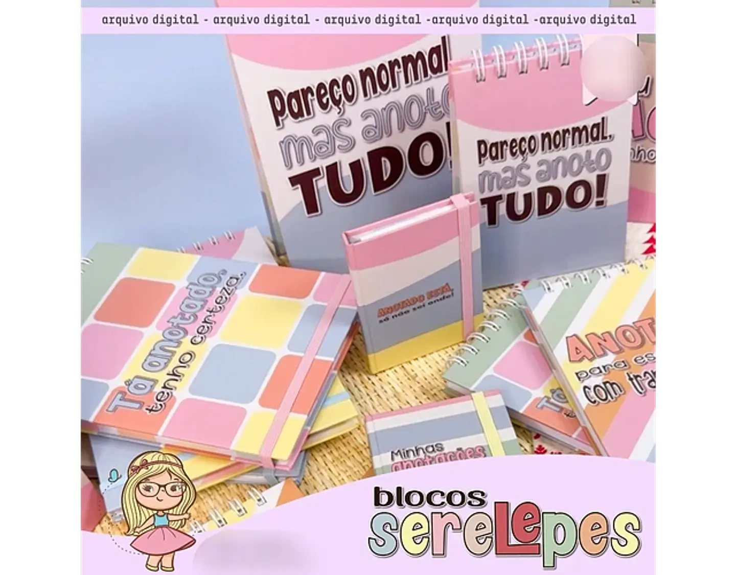 Arquivo Coleção Blocos Serelepes - Mimos Personalizados 3