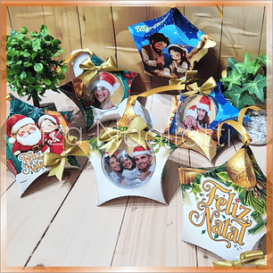 Arquivos Natal Caixa Estrela Bola Acrilica - Iza Nagliatti