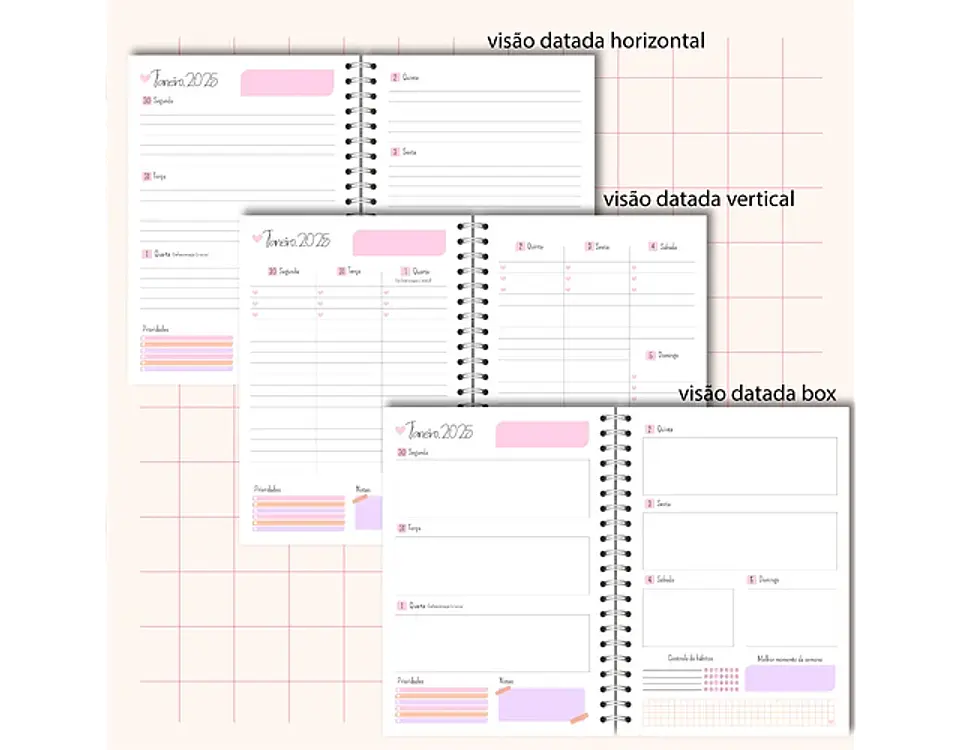 Arquivo Planners 2025 Coleção Meus Sonhos - BM ARQUIVOS 4