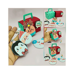 Arquivo Natal Maletinha com Pingentes Bichinhos - CRIAR BV