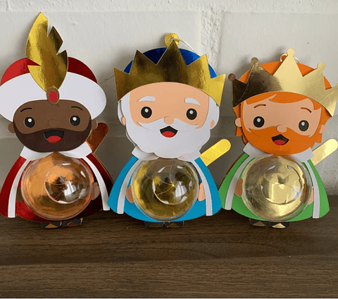 Arquivo Natal Suporte para Bolinha Três Reis Magos