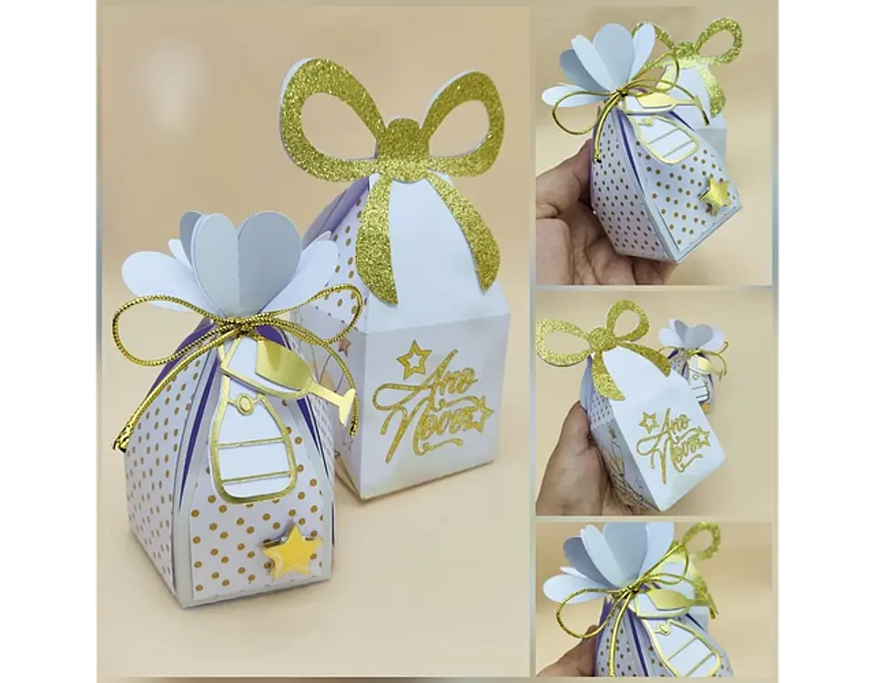 Arquivo Ano Novo Branco e Dourado - CRIAR BV 1