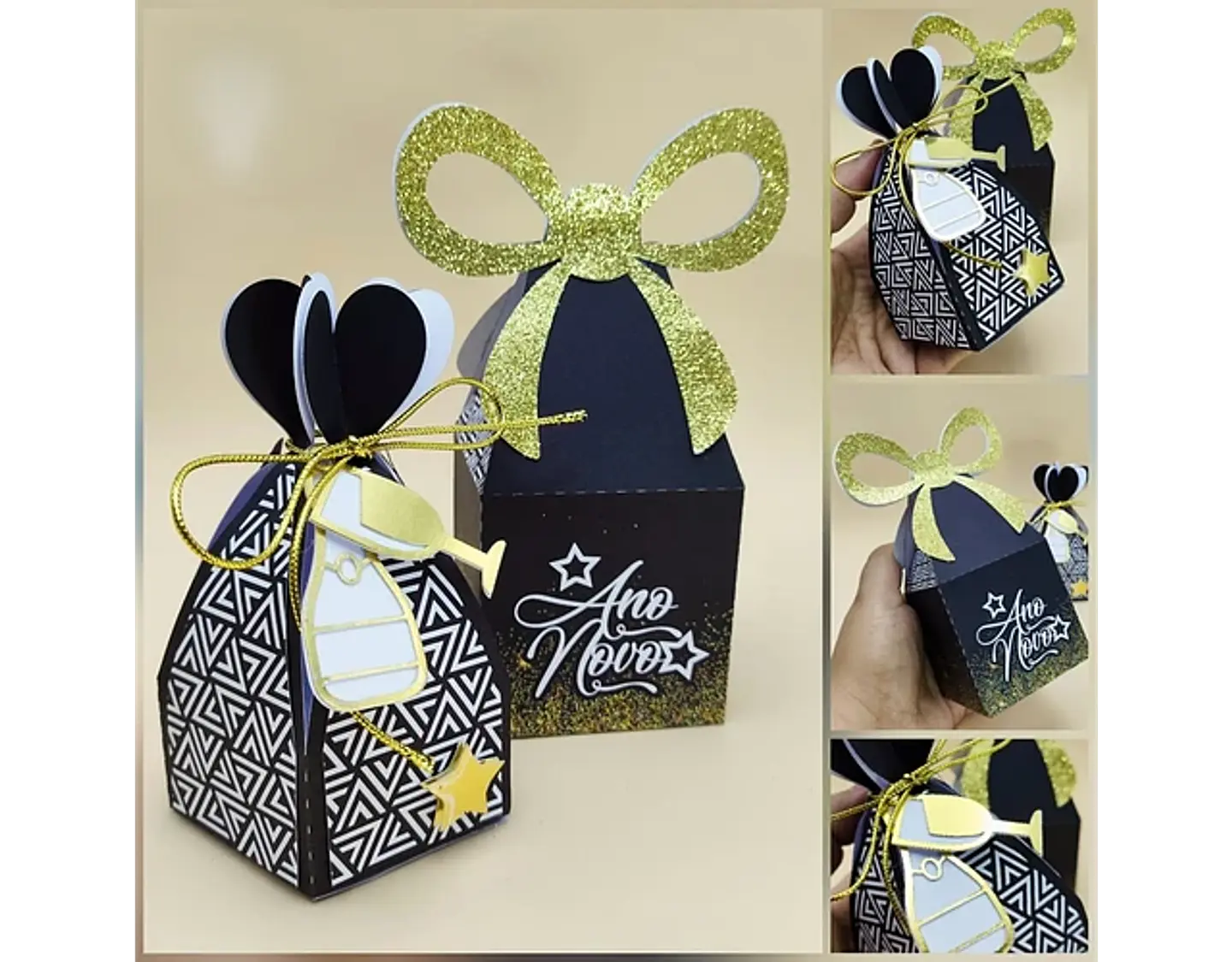 Arquivo Ano Novo Preto e Dourado - CRIAR BV 1