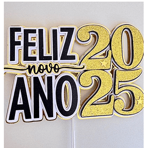 Arquivo Topo de Bolo Ano Novo 2025