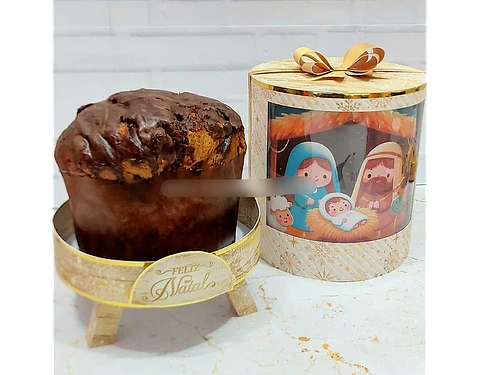 Arquivo Natal Cristão Caixa Redonda Para Panetone - KIF
