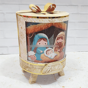 Arquivo Natal Cristão Caixa Redonda Para Panetone - KIF