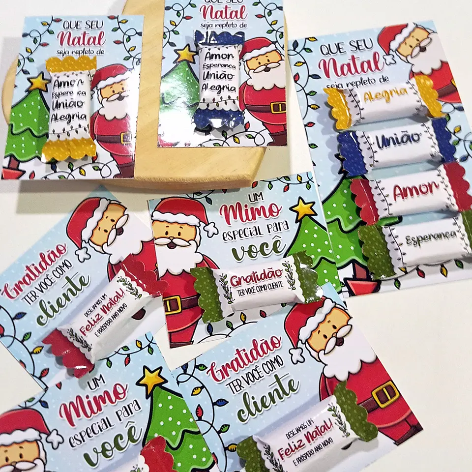 Arquivo de Corte Card e Balinhas Natal 1