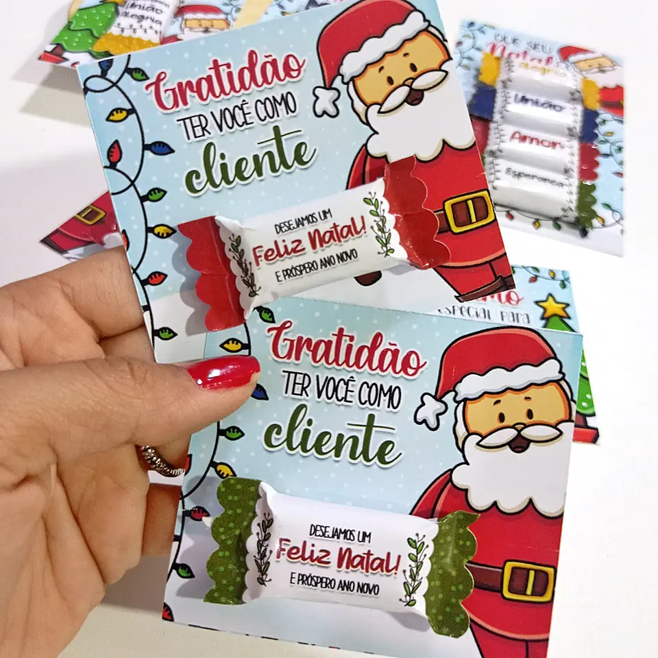 Arquivo de Corte Card e Balinhas Natal 4