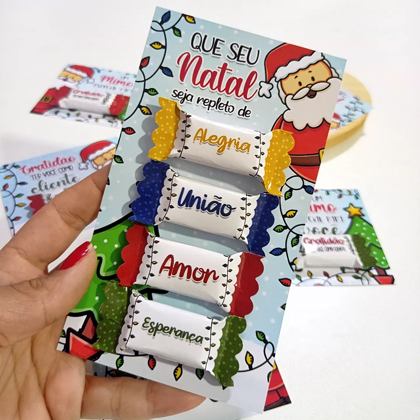 Arquivo de Corte Card e Balinhas Natal 5