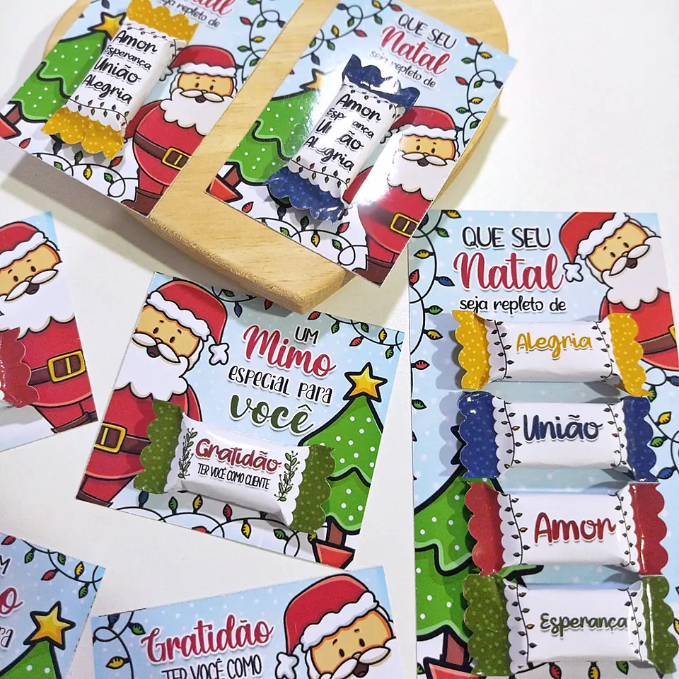 Arquivo de Corte Card e Balinhas Natal 6