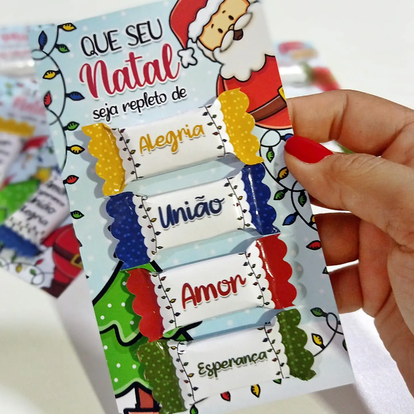 Arquivo de Corte Card e Balinhas Natal 8