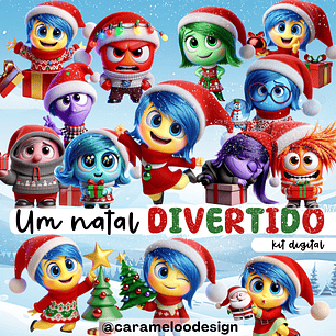 Kit Digital Natal Divertidamente - caramelo