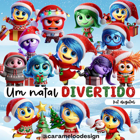 Kit Digital Natal Divertidamente - caramelo