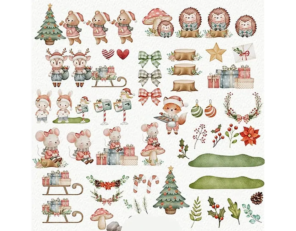 Kit Digital Natal Bosque Natalino - Estudio Lin 2