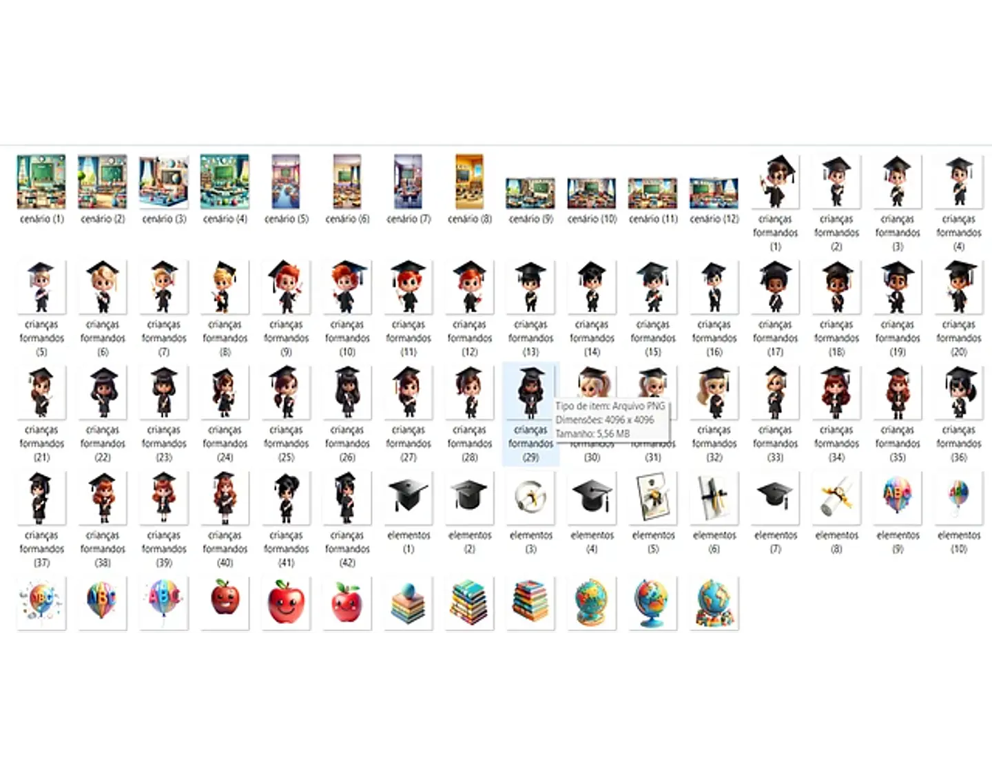 Kit Digital Formatura ABC - FANDDY 2