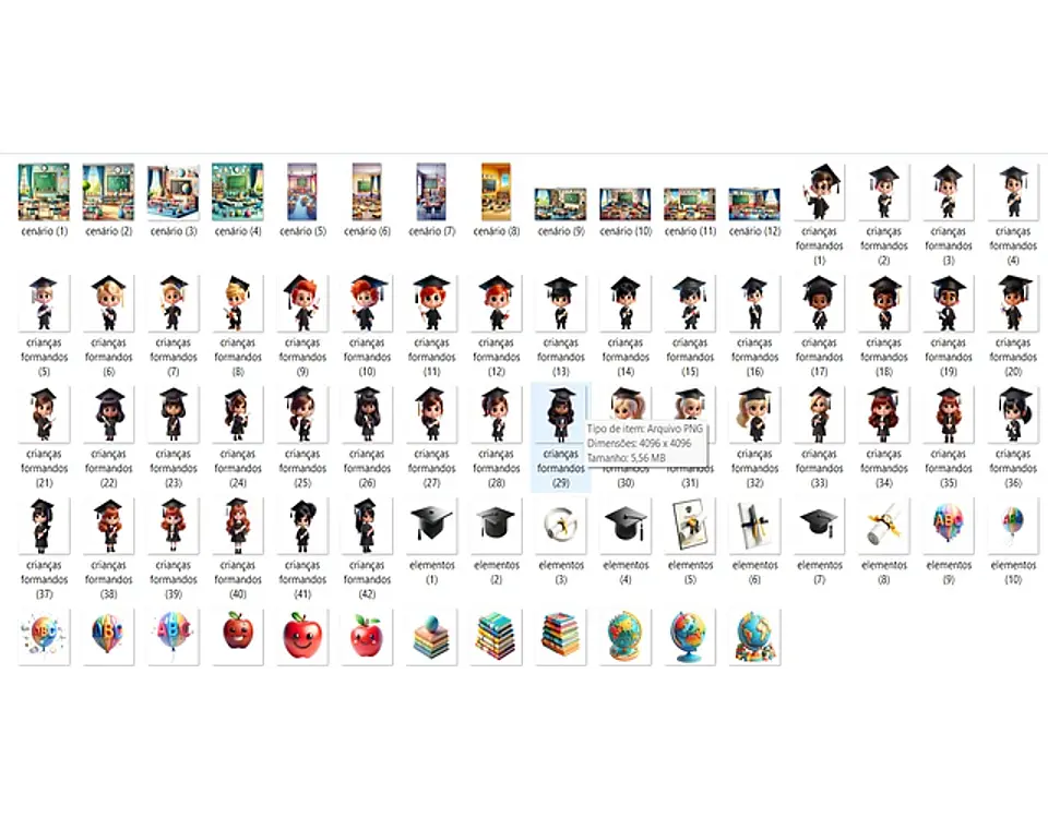 Kit Digital Formatura ABC - FANDDY 2