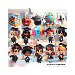 Kit Digital Formatura ABC - FANDDY