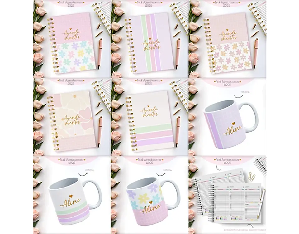 Arquivo Pack Agendamentos Feminino 2025 - Lina 2