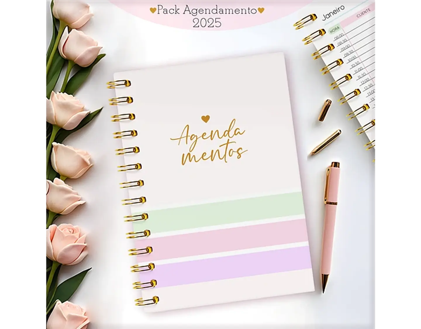 Arquivo Pack Agendamentos Feminino 2025 - Lina 5