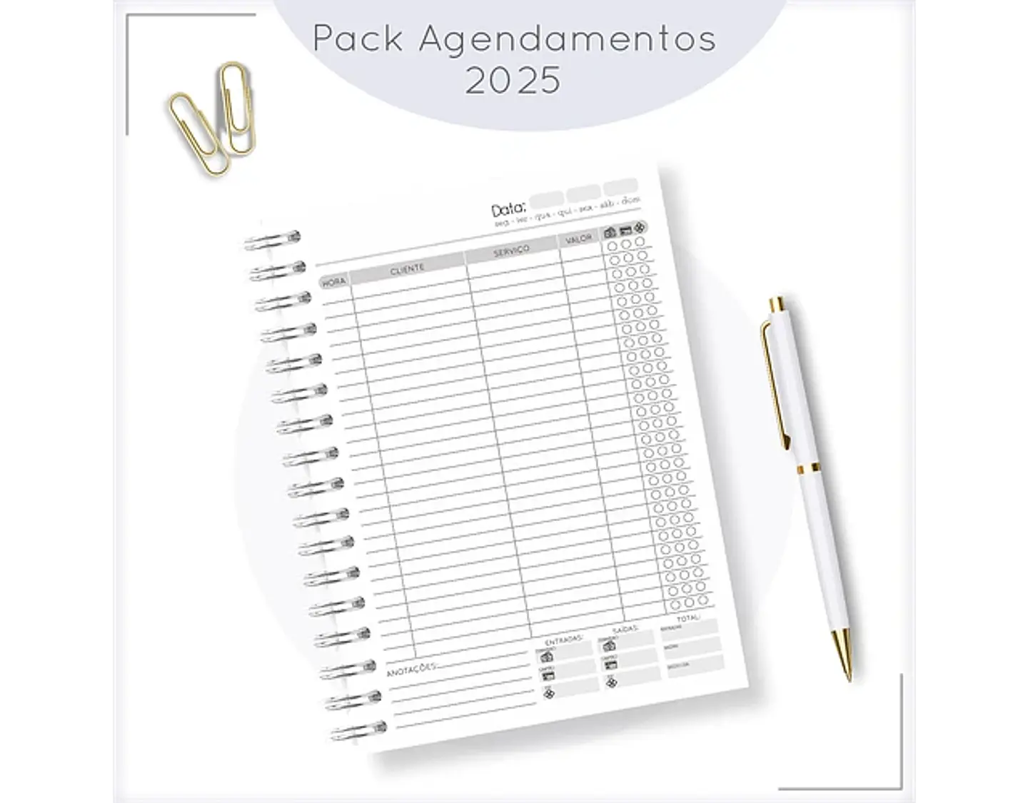 Arquivo Pack Agendamento Masculino 2025 - LINA 12
