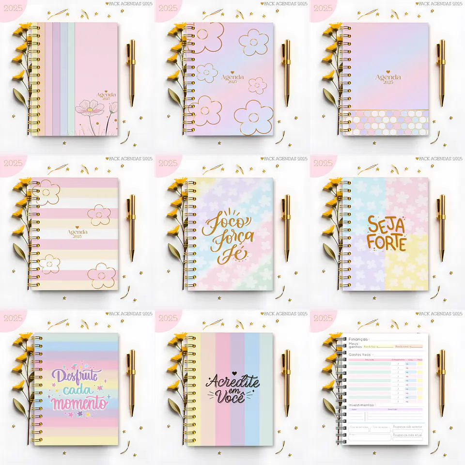 Arquivo Pack Agendas Feminina Candy 2025 - Lina 1