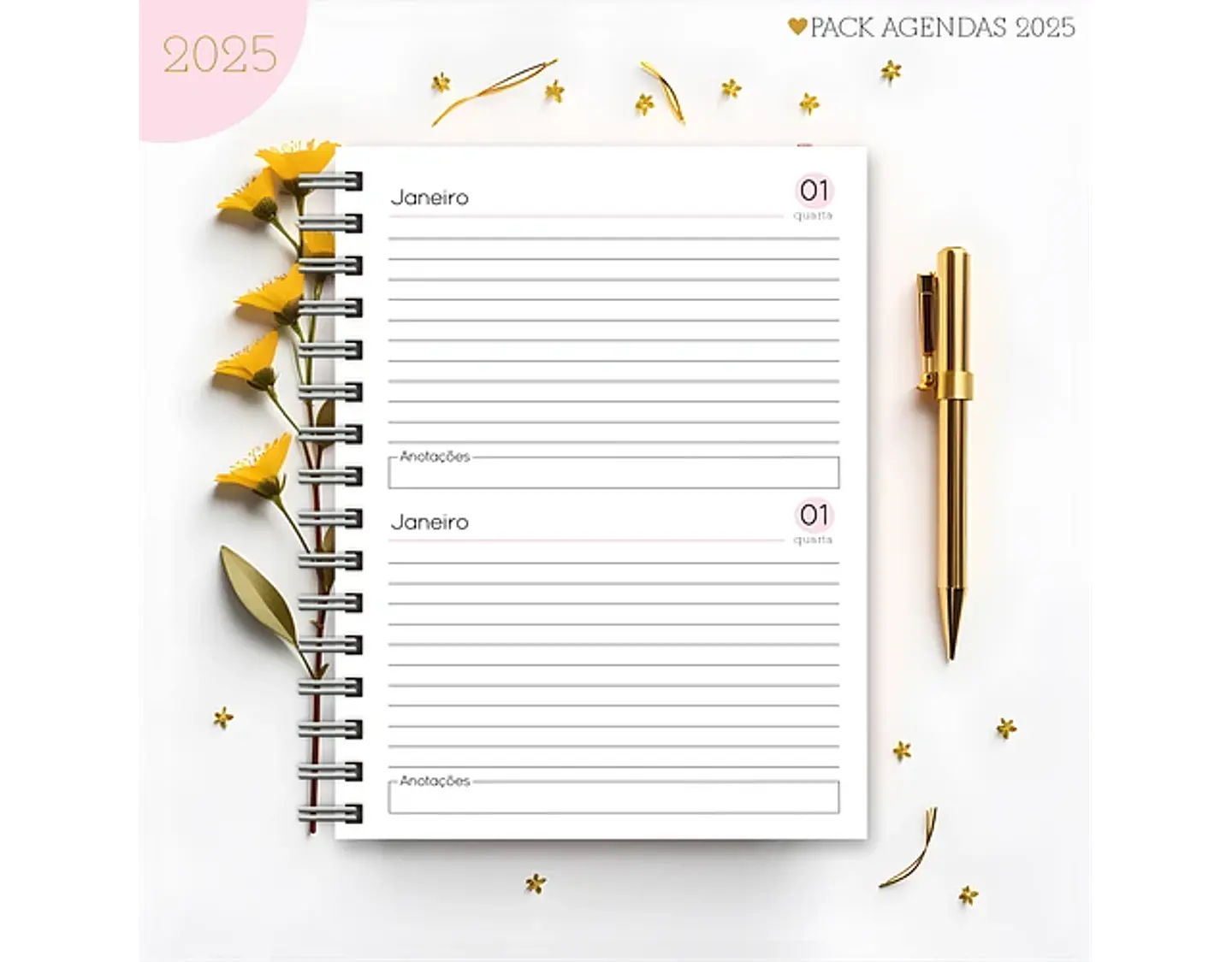 Arquivo Pack Agendas Feminina Candy 2025 - Lina 13