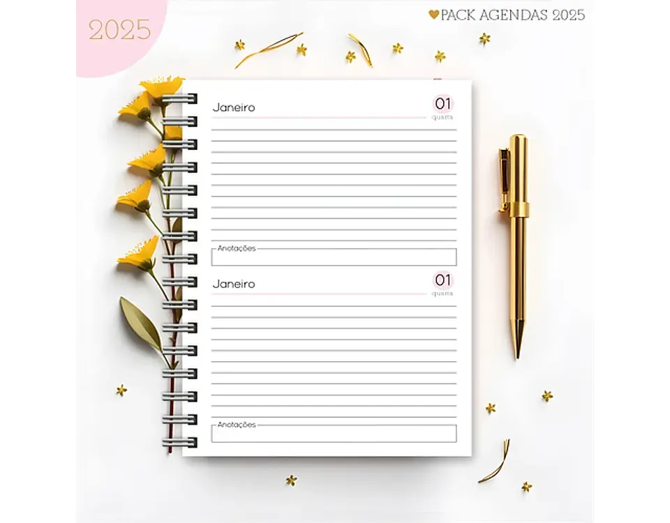 Arquivo Pack Agendas Feminina Candy 2025 - Lina 13