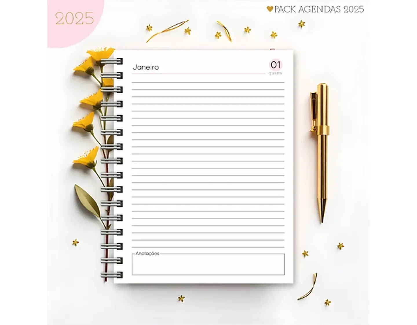 Arquivo Pack Agendas Feminina Candy 2025 - Lina 14