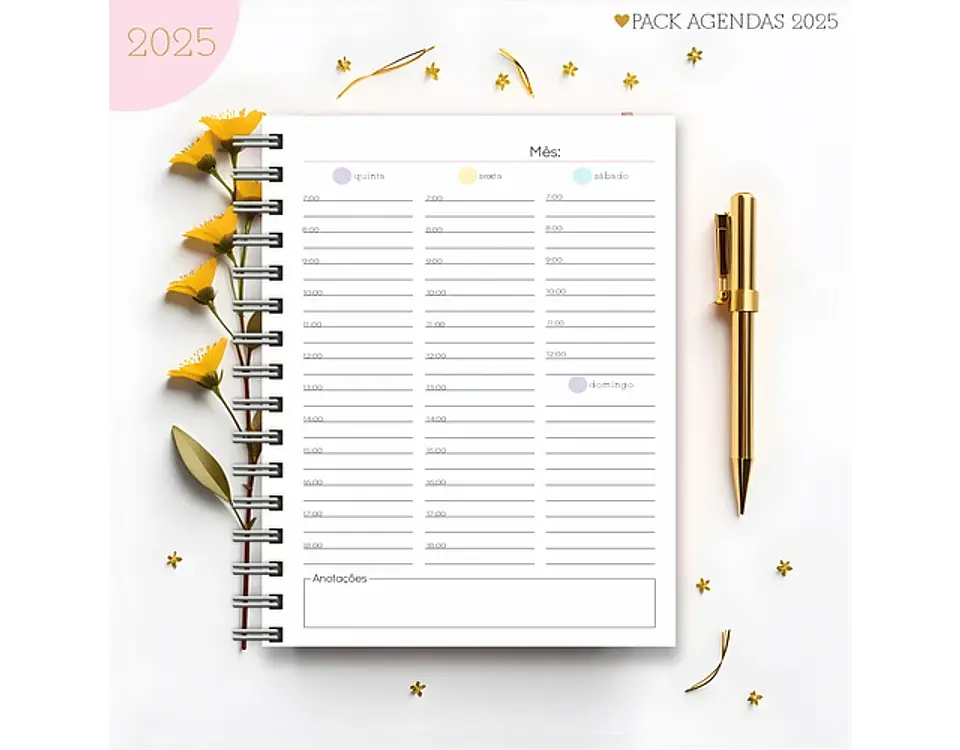 Arquivo Pack Agendas Feminina Candy 2025 - Lina 17