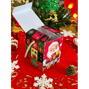 Arquivo Natal Caixa Mini Panetone Box com Alça - Ilustracin