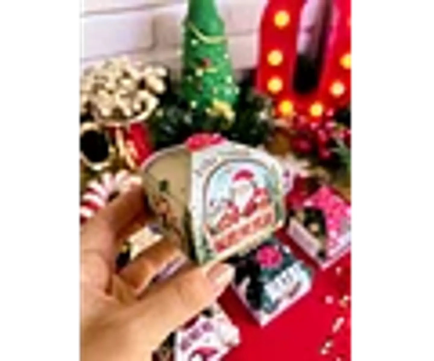 Arquivo Natal Caixinha Bombom Tampa Encaixe - Ilustracin 4