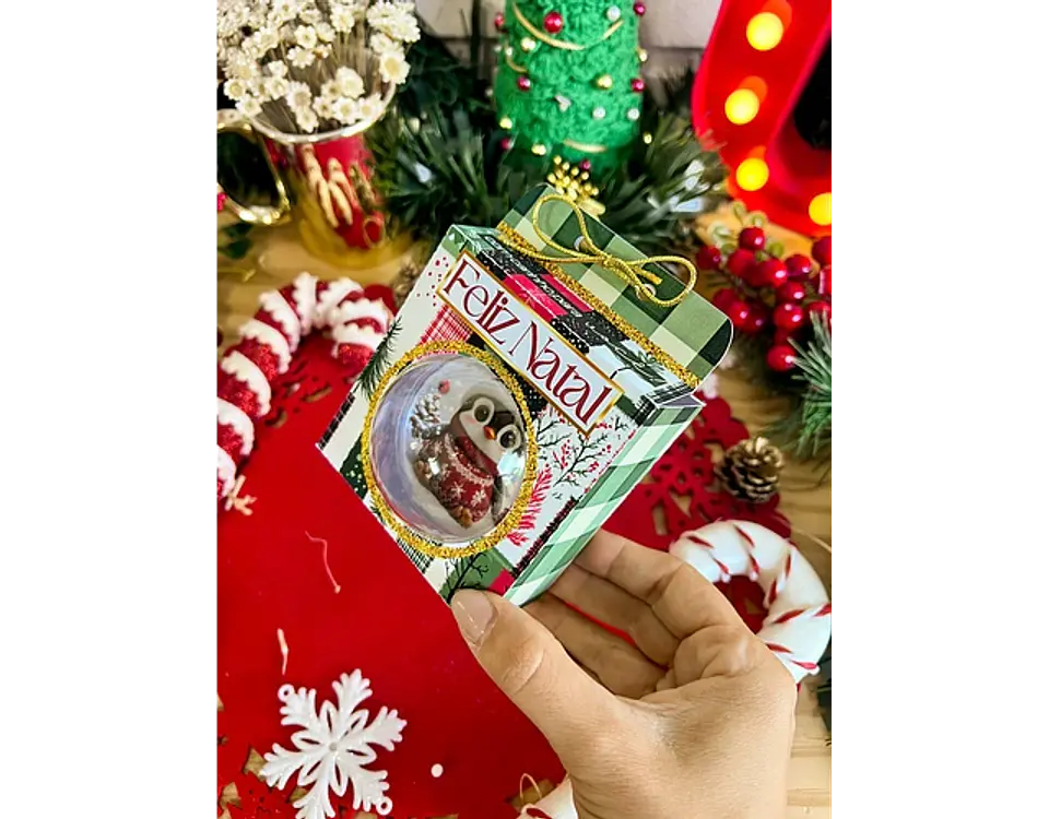 Arquivo Natal Caixa Bolinha Acrilica 6,5 cm - Ilustracin 4
